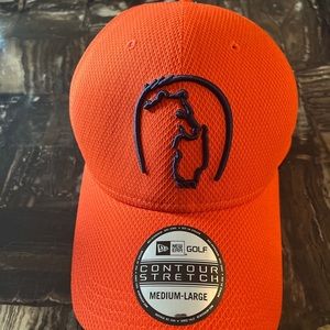 BEAR MOUNTAIN GOLF DIAMOND ERA MENS HAT DK ORANGE NEW ERA CONTOUR SIZE MED/LARGE